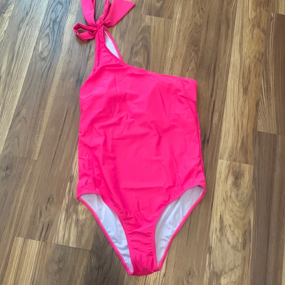 Marina West Swimsuit XL Pink one shoulder